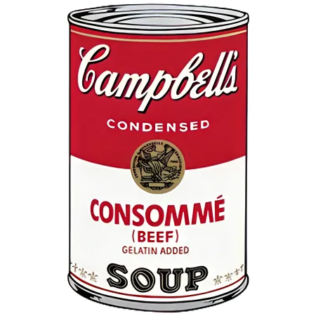 シルクスクリーン Warhol - Campbell's Soup: Consommé (FS II.52)