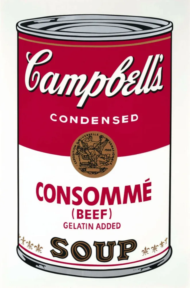 シルクスクリーン Warhol - Campbell's Soup: Consommé (FS II.52)