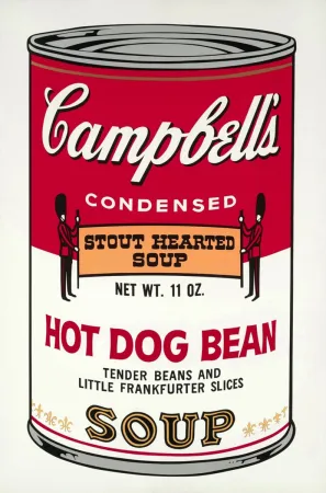シルクスクリーン Warhol - Campbell's Soup: Hot Dog Bean