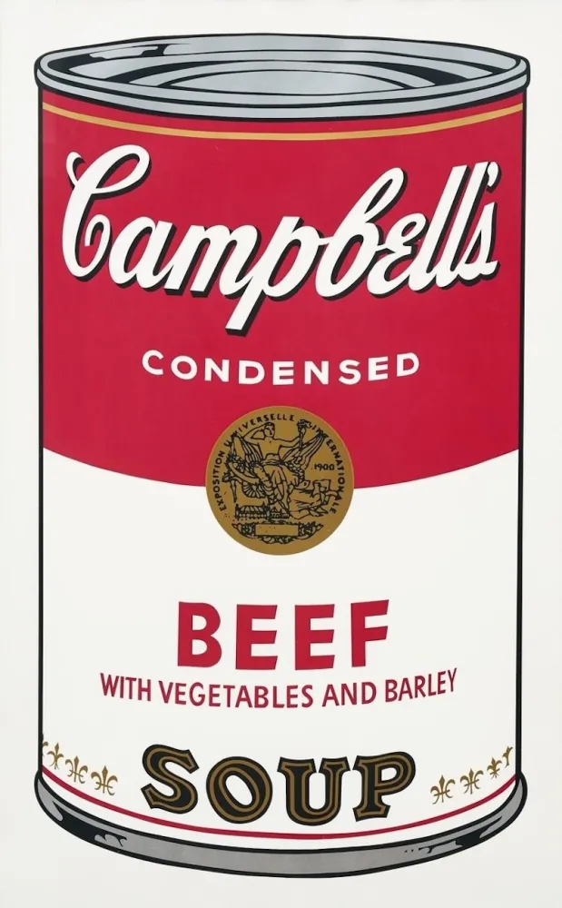 シルクスクリーン Warhol - Campbell's Soup I: Beef with Vegetables and Barley