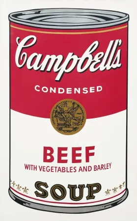 シルクスクリーン Warhol - Campbell's Soup I: Beef with Vegetables and Barley