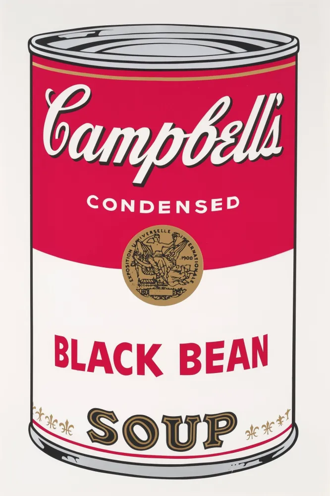 シルクスクリーン Warhol - Campbell's Soup I: Black Bean (FS II.44)