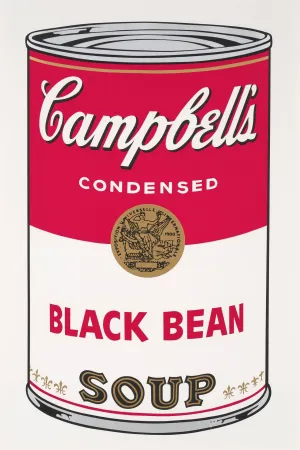 シルクスクリーン Warhol - Campbell's Soup I: Black Bean (FS II.44)