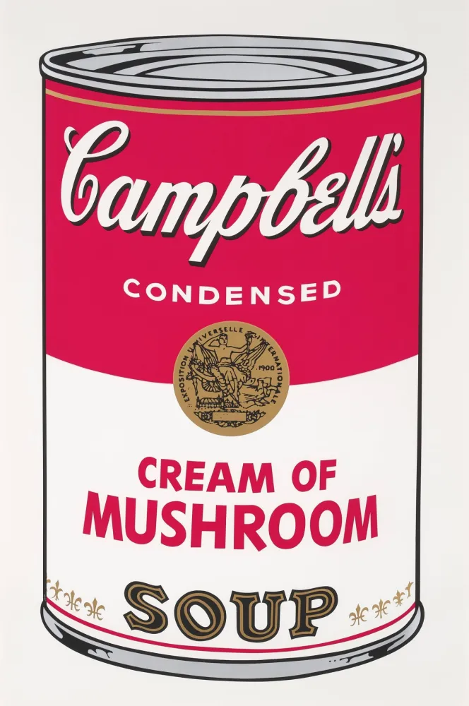 シルクスクリーン Warhol - Campbell’s Soup I: Cream of Mushrooms