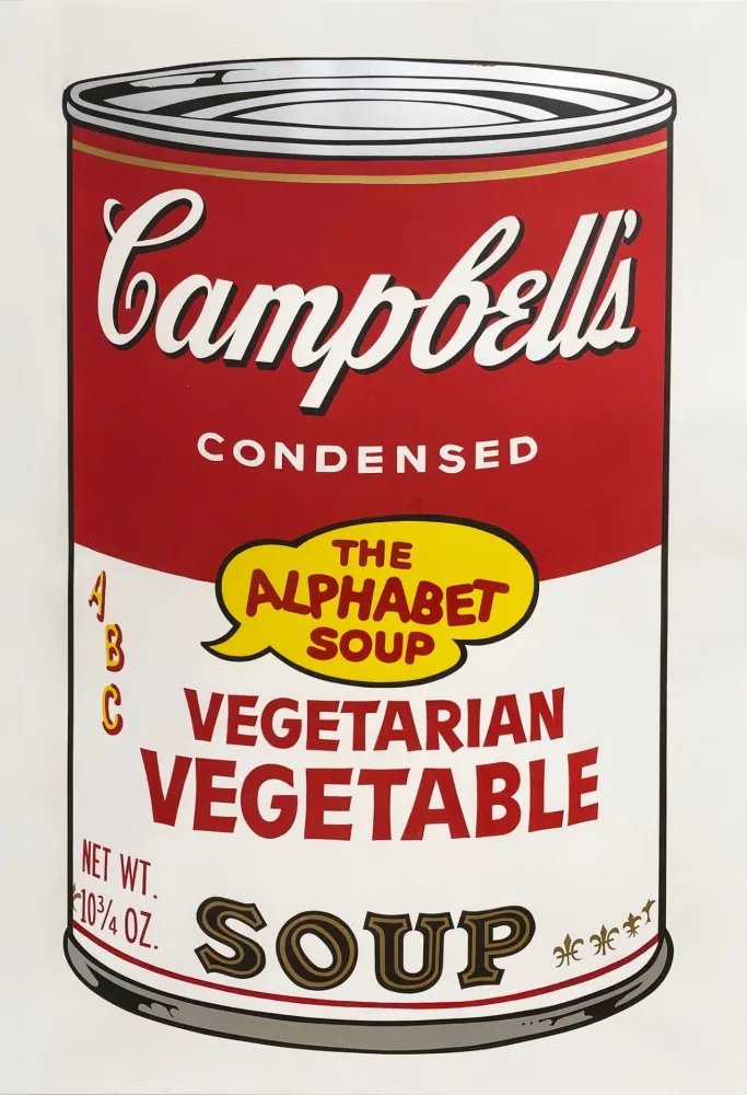 シルクスクリーン Warhol - Campbell's Soup II: Vegetarian Vegetable