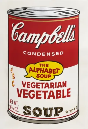 シルクスクリーン Warhol - Campbell's Soup II: Vegetarian Vegetable