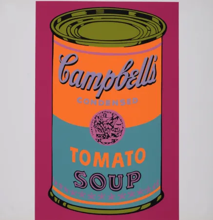 シルクスクリーン Warhol - Campbell's Tomato Soup, 1968 - Scarce Banner edition!