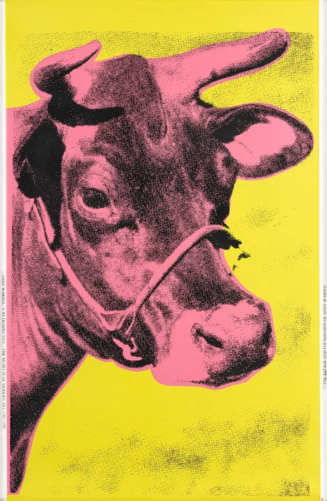 シルクスクリーン Warhol - COW (pink)
