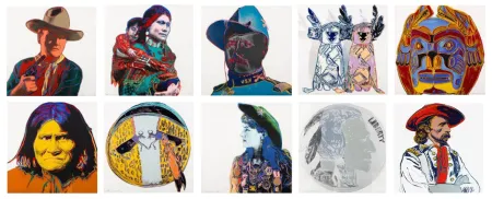 技術的なありません Warhol - Cowboys and Indians Complete Portfolio (FS II.377 - FS II.386)