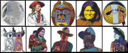 シルクスクリーン Warhol - Cowboys and Indians Complete Portfolio (FS II.377 - FS II.386)