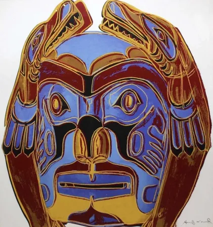 シルクスクリーン Warhol - Cowboys and Indians: Northwest Coast Mask, II.380