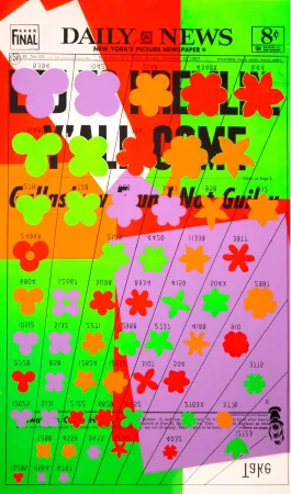 シルクスクリーン Warhol - Daily News - LBJ to Kremlin – Y'all Come