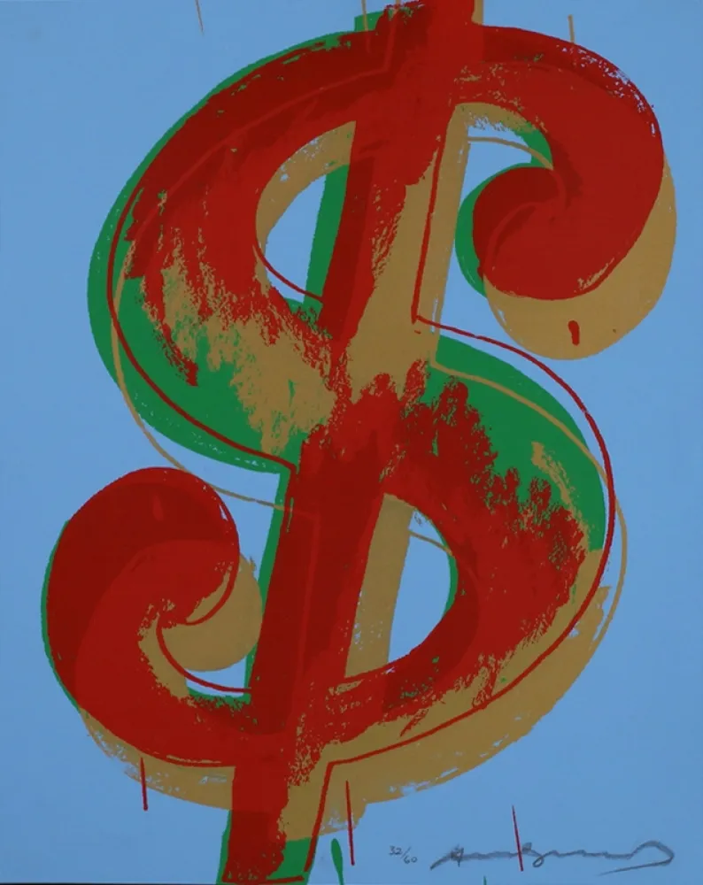 シルクスクリーン Warhol - Dollar Sign (1) 277