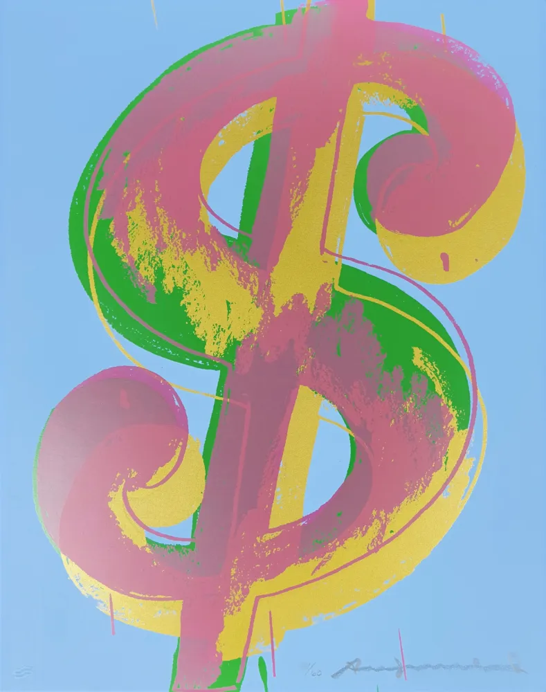 シルクスクリーン Warhol - Dollar Sign (1) 277