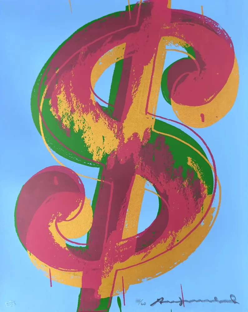 シルクスクリーン Warhol - Dollar Sign (1) 277