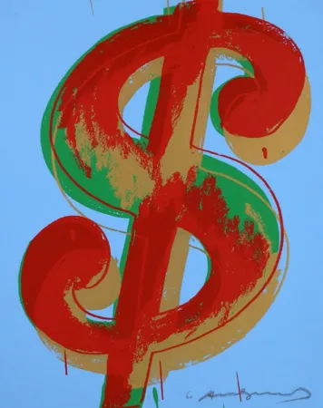 シルクスクリーン Warhol - Dollar Sign 277