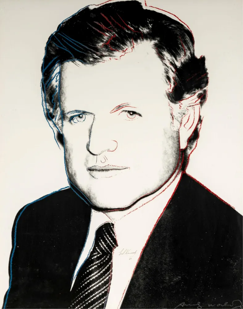 シルクスクリーン Warhol - Edward Kennedy 240 (Signed by Kennedy and Warhol)