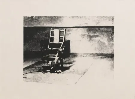 シルクスクリーン Warhol - Electric chair