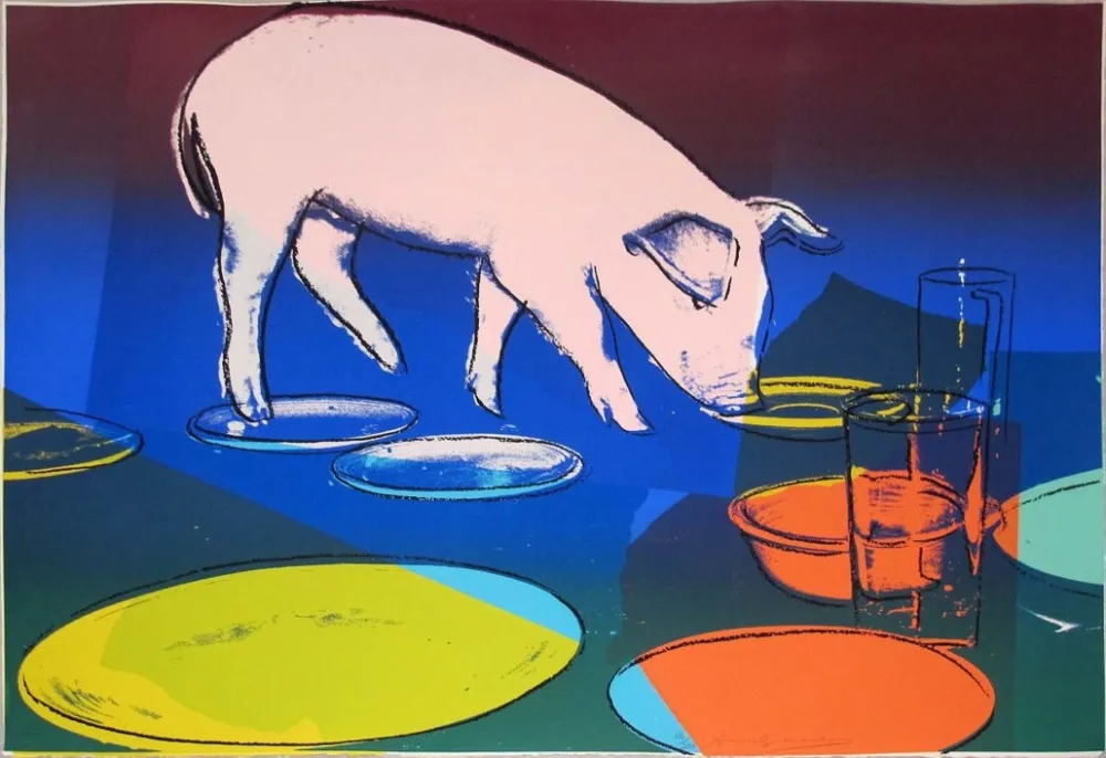 シルクスクリーン Warhol - FIESTA PIG FS II.184