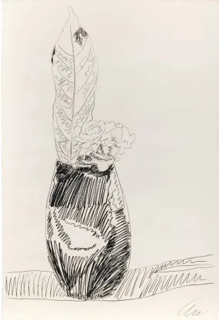 シルクスクリーン Warhol - Flowers (black and white) ) (F. & S. II.105)