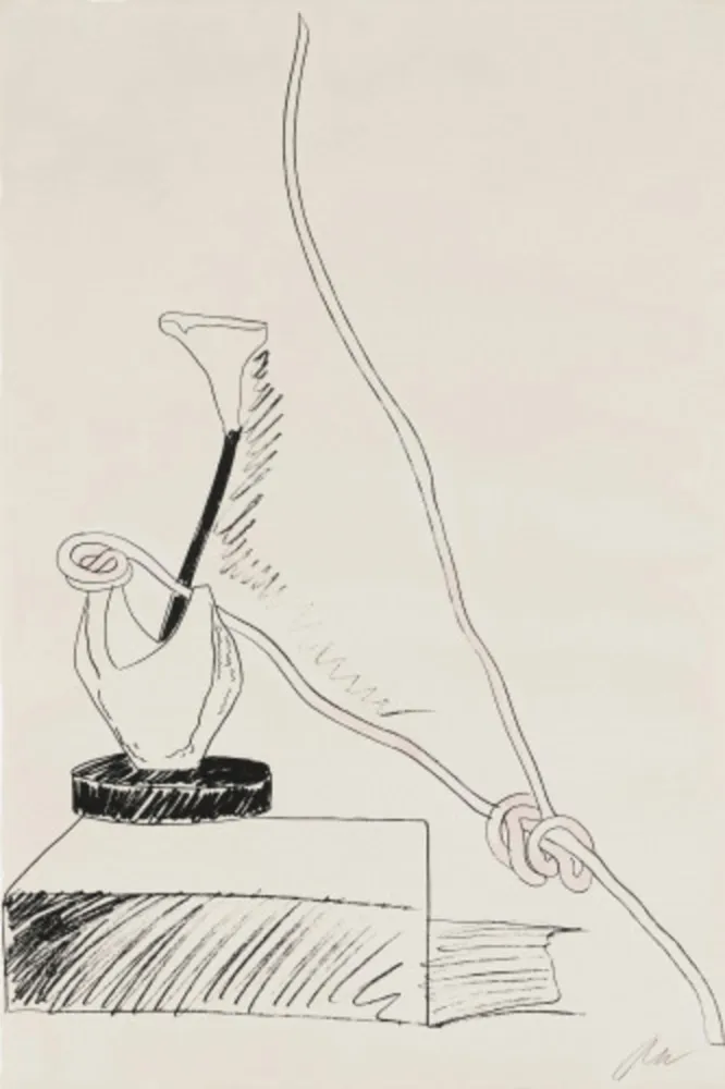 シルクスクリーン Warhol - Flowers (Black and White), FS II.101