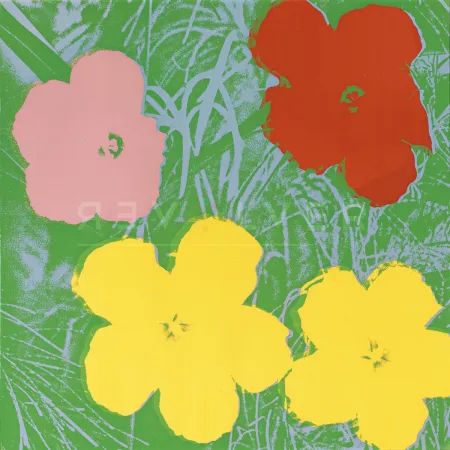 シルクスクリーン Warhol - Flowers, Yellow (FS II.65)