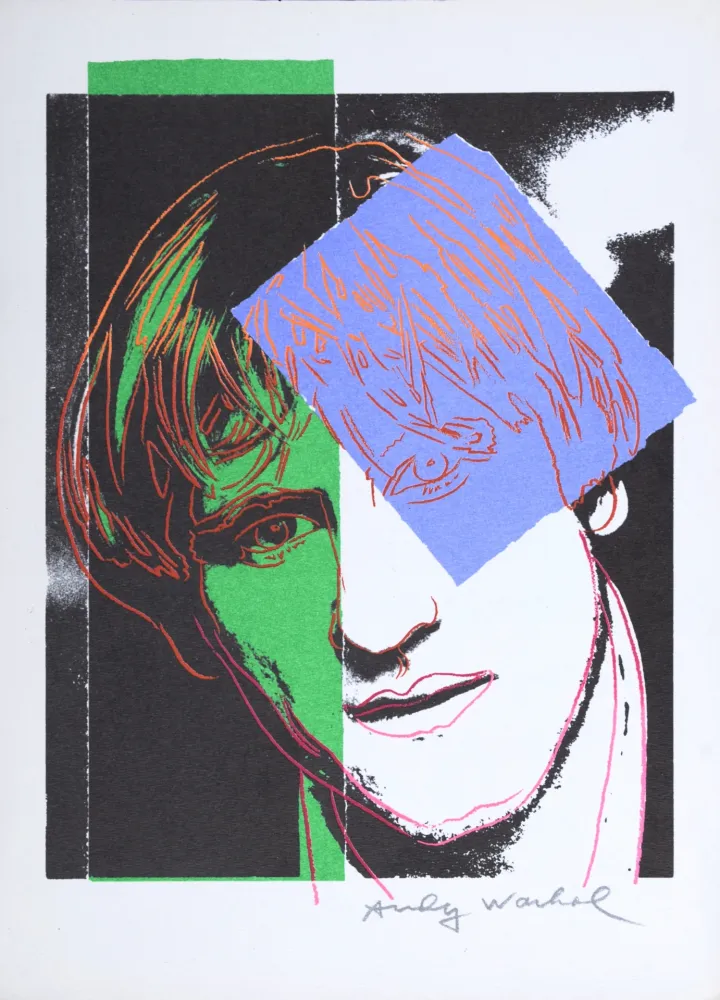 シルクスクリーン Warhol - Gérard Depardieu, 1986