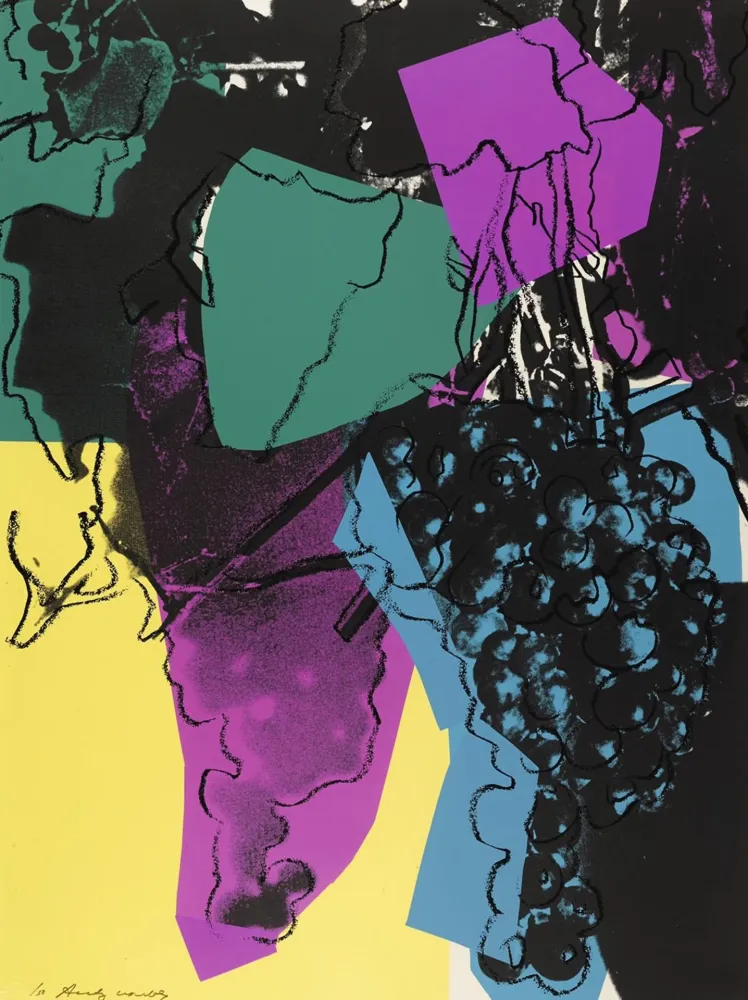 シルクスクリーン Warhol - Grapes #195