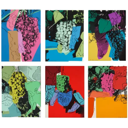 シルクスクリーン Warhol - Grapes Complete Portfolio
