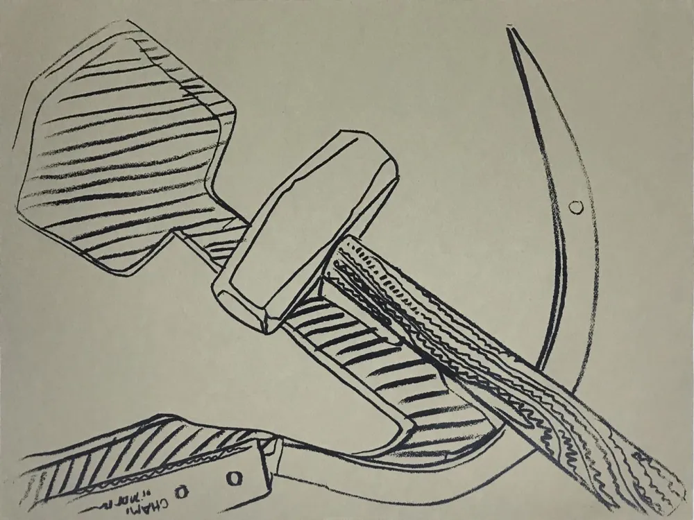 シルクスクリーン Warhol - Hammer & Sickle