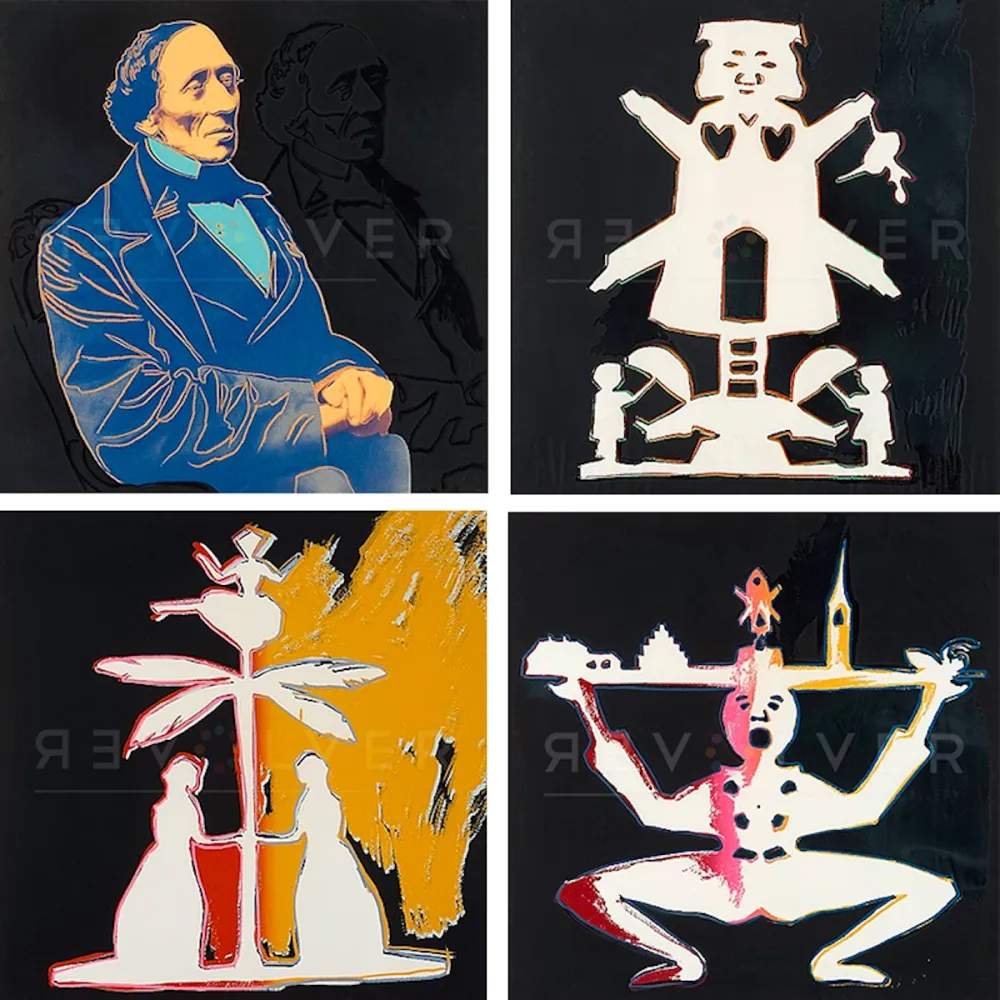 シルクスクリーン Warhol - Hans Christian Andersen, Complete Portfolio (FS II.394-397) 