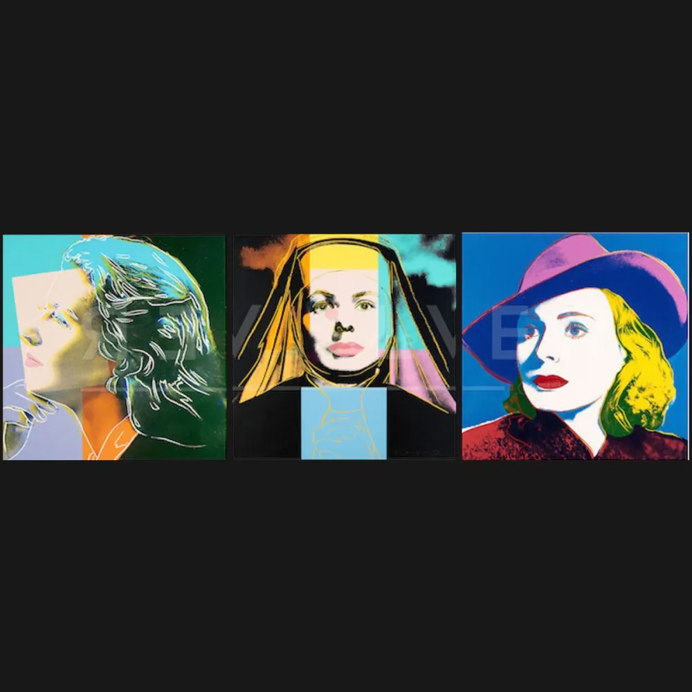 シルクスクリーン Warhol - Ingrid Bergman Portfolio