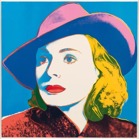 シルクスクリーン Warhol - Ingrid Bergman with hat