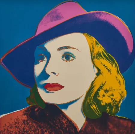 シルクスクリーン Warhol - Ingrid Bergman with Hat