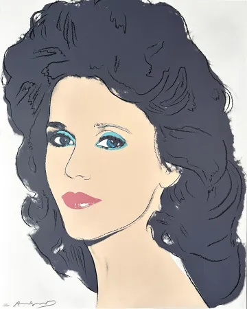 シルクスクリーン Warhol - Jane Fonda (FS II.268) Trial Proof
