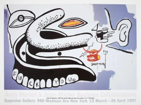 掲示 Warhol - Jean-Michel Basquiat - Fuck You Dentures