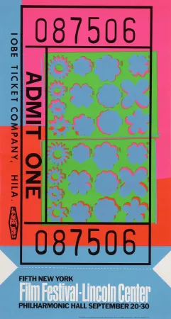 シルクスクリーン Warhol - Lincoln Center Ticket