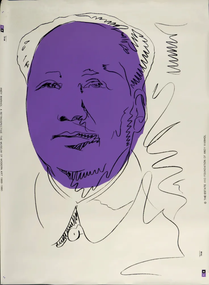 シルクスクリーン Warhol - Mao, 1989 - Very large!