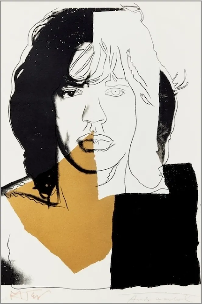 シルクスクリーン Warhol - Mick Jagger #146