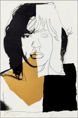 シルクスクリーン Warhol - Mick Jagger #146
