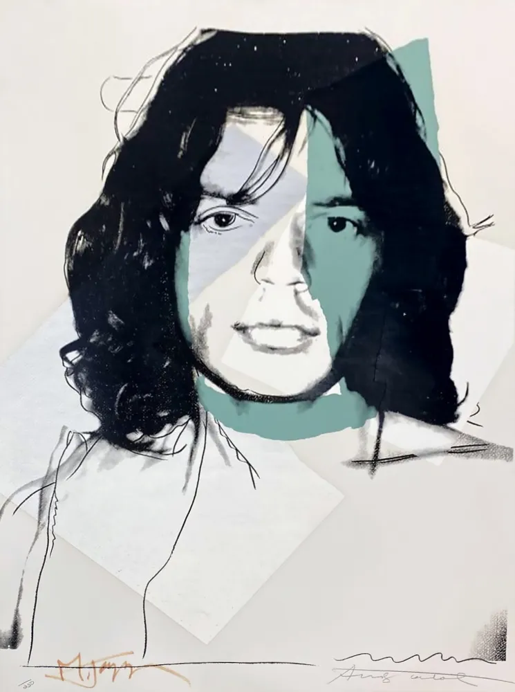 シルクスクリーン Warhol - Mick Jagger (FS II.138)