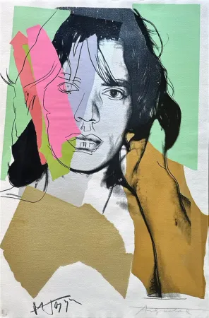 シルクスクリーン Warhol - Mick Jagger (FS II.140)