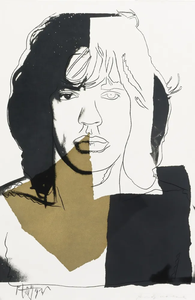 シルクスクリーン Warhol - Mick Jagger (FS II.146)