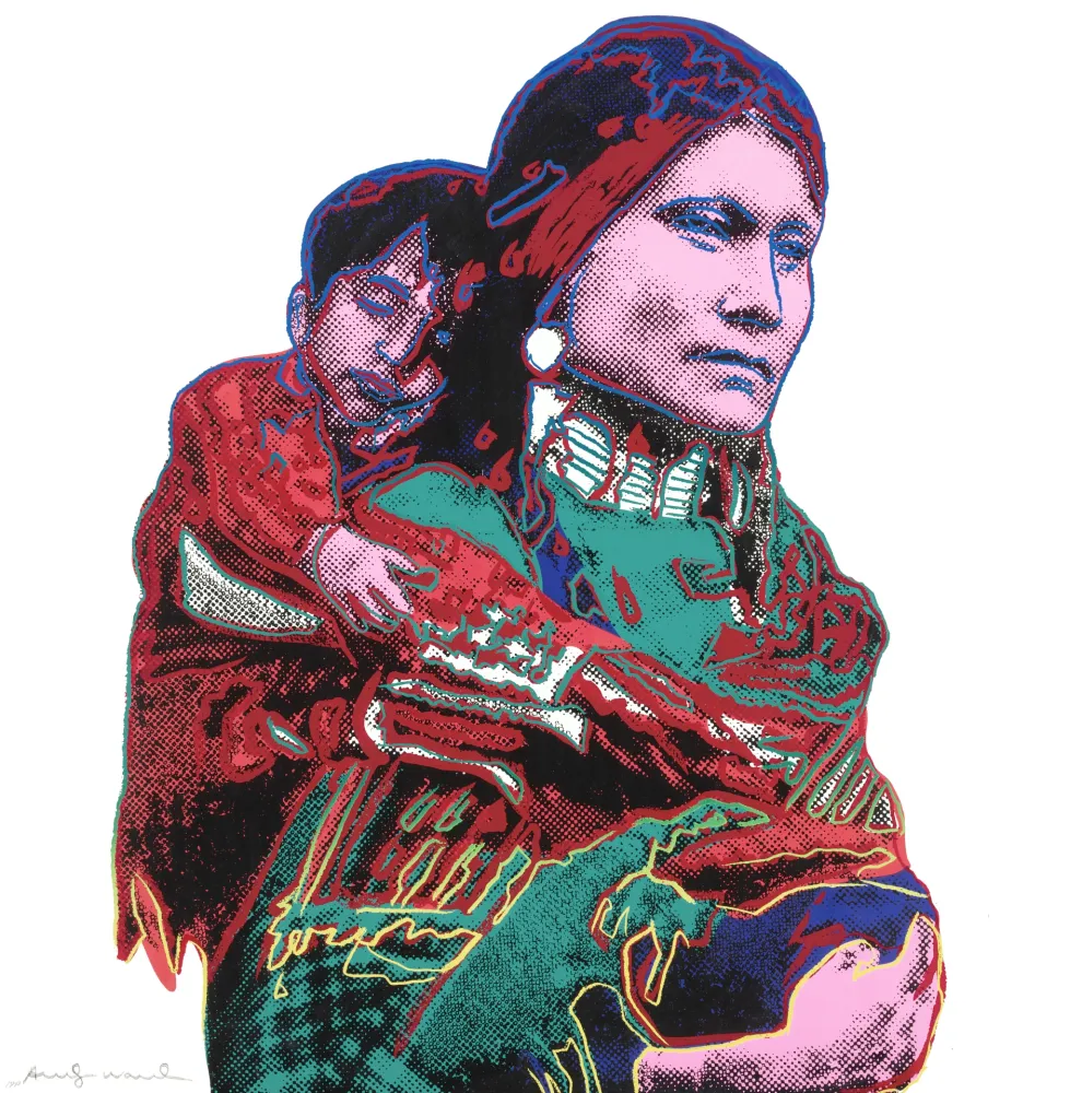 シルクスクリーン Warhol - Mother and Child (FS II.383)