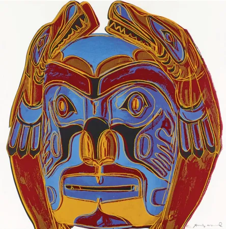 シルクスクリーン Warhol - Northwest Coast Mask 