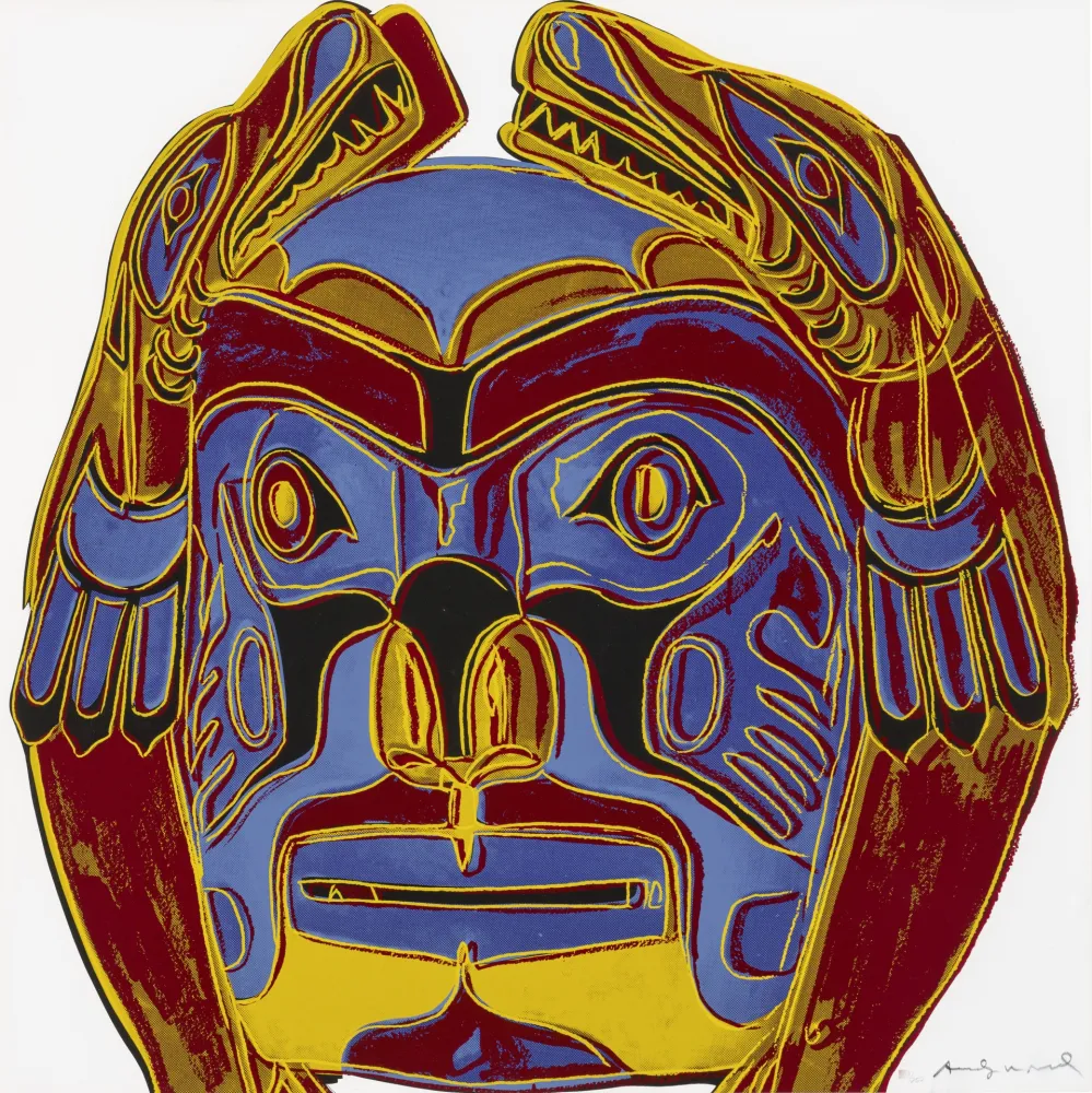 シルクスクリーン Warhol - Northwest Coast Mask 