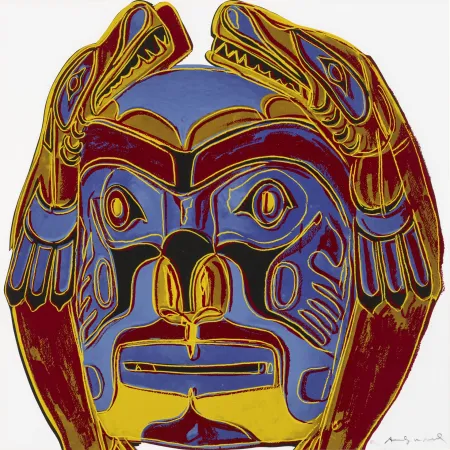 シルクスクリーン Warhol - Northwest Coast Mask 