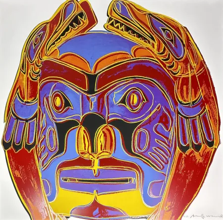 シルクスクリーン Warhol - Northwest Coast Mask 