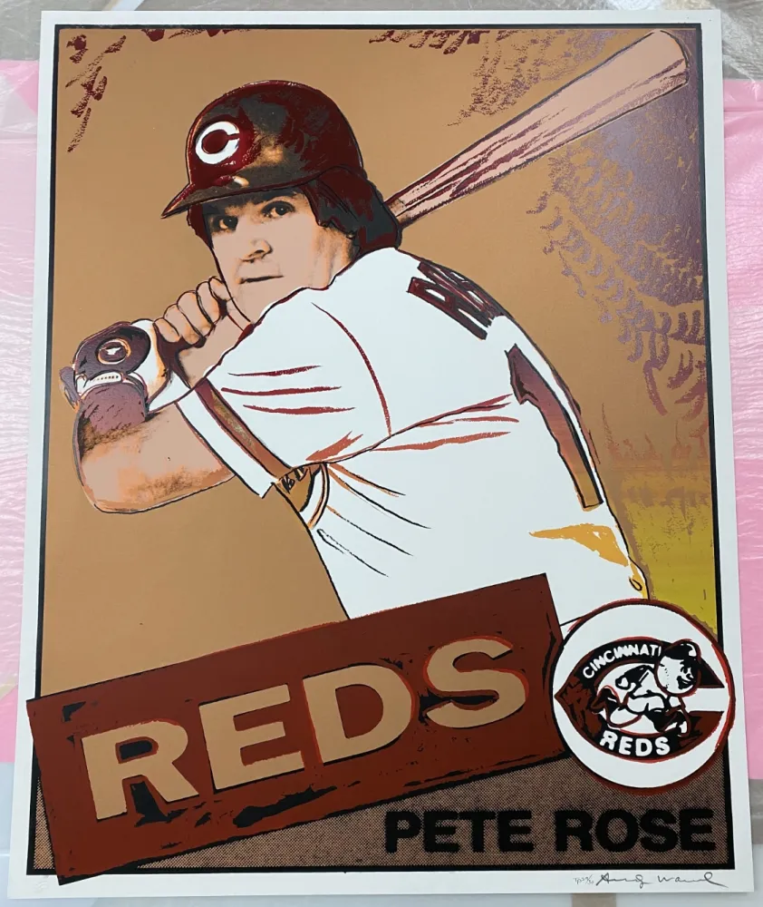 シルクスクリーン Warhol - Pete Rose Trial Proof