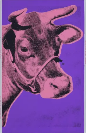 シルクスクリーン Warhol - Pink COW